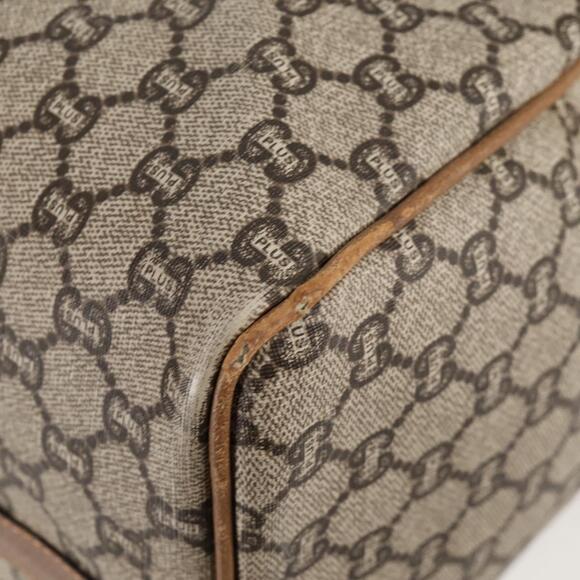 GUCCI GG Plus Supreme Boston Bag Pvc Beige Gold - Picture 13 of 16